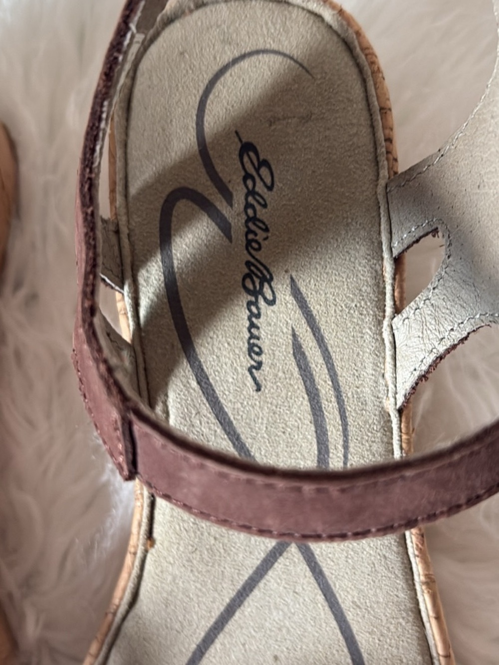 Eddie Bauer Dark Brown Triple-Strap Slingback Sandals - Picture 7 of 9